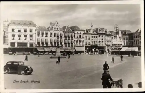 Ak ’s Hertogenbosch Nordbrabant Niederlande, Partie am Markt