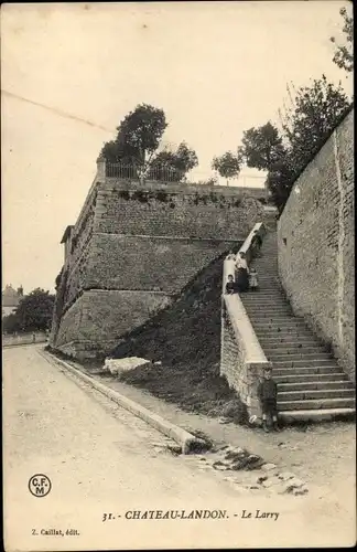 Ak Chateau Landon Seine et Marne, Le Larry