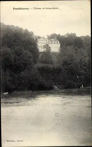 Ak Ponthierry Seine et Marne, Château de Sainte Assise
