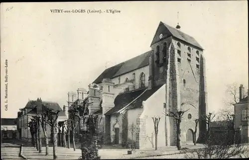 Ak Vitry aux Loges Loiret, L'Eglise