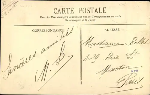 Ak Vitry aux Loges Loiret, Eglise, Presbytere