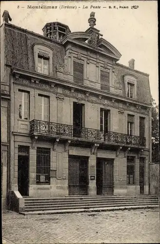 Ak Montélimar Drôme, La Poste