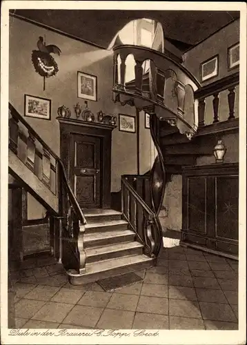 Ak Soest in Nordrhein Westfalen, Diele in der Brauerei von C. Topp