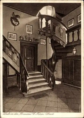 Ak Soest in Nordrhein Westfalen, Diele in der Brauerei von C. Topp