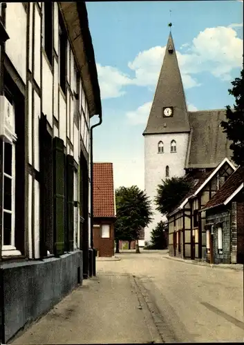 Ak Enniger Kreis Beckum in Westfalen, Turm und Pfarrkirche St. Mauritius, 12. Jahrhundert