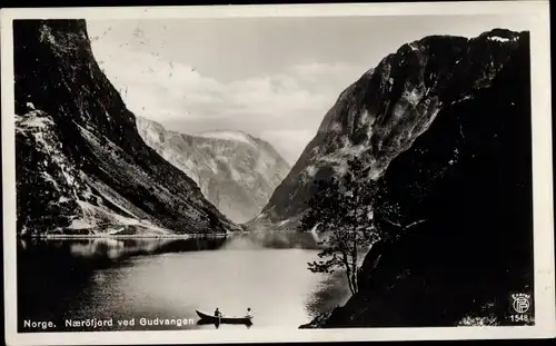 Ak Gudvangen Norwegen, Naerofjord, Rudern