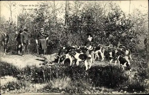 Ak Saint Hubert Yvelines, Chasse, La mort du cerf