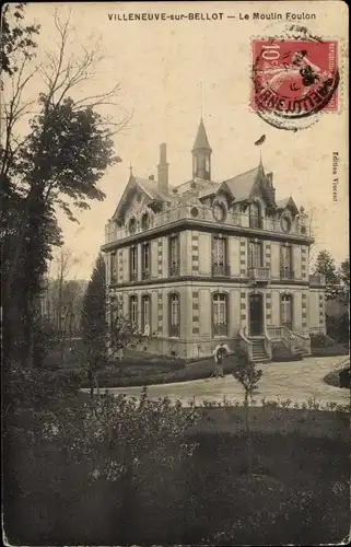 Ak Villeneuve-sur-Bellot Seine et Marne, Le Moulin Foulon