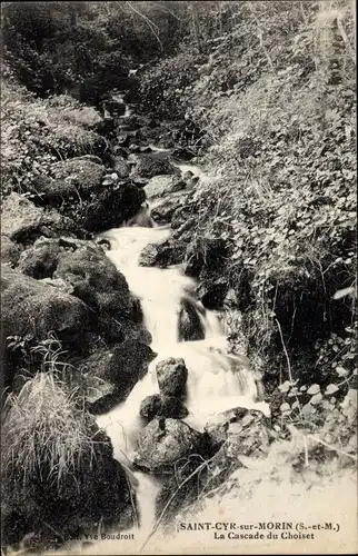 Ak Saint Cyr sur Morin Seine et Marne, La Cascade du Choiset