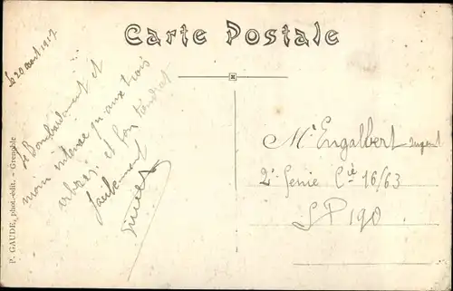 Ak Vizille Isere, Vue générale, monument, chateau, Edelweiß