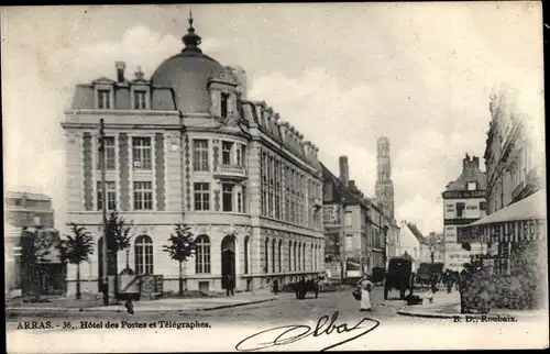 Ak Arras Pas de Calais, Hotel des Postes et Telegraphes