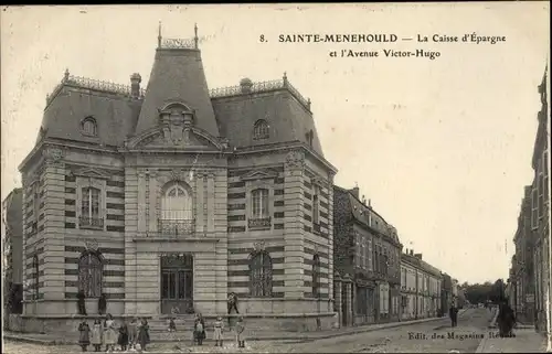 Ak Sainte Menehould Marne, Caisse d'Epargne