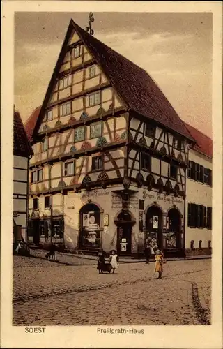 Ak Soest in Nordrhein Westfalen, Freiligrath Haus