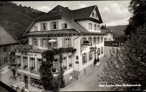 Ak Oberharmersbach in Baden Württemberg, Hotel Pension Bären Oberharmersbach