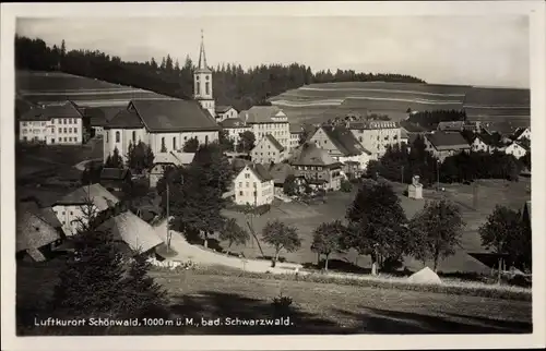 Ak Schönwald im Schwarzwald, Panorama
