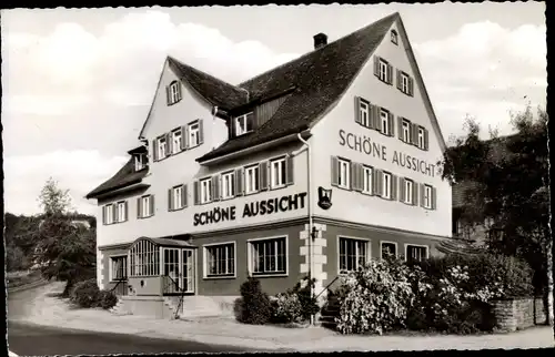 Ak Lutzenberg Althütte, Gasthaus und Pension Schöne Aussicht
