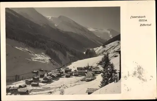 Ak Lanersbach Tux im Zillertal in Tirol, Blick auf Zillertal