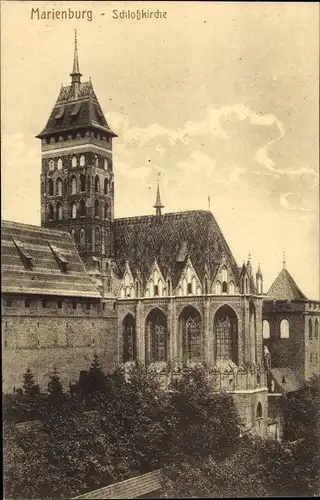 Ak Malbork Marienburg Westpreußen, Schlosskirche