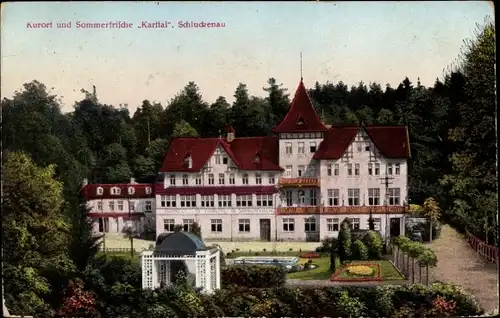 Ak Šluknov Schluckenau Ústecký kraj, Kurhotel Karltal