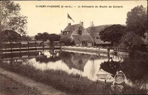 Ak Saint Remy l'Honore Yvelines, La Rotisserie du Moulin de Bicherel