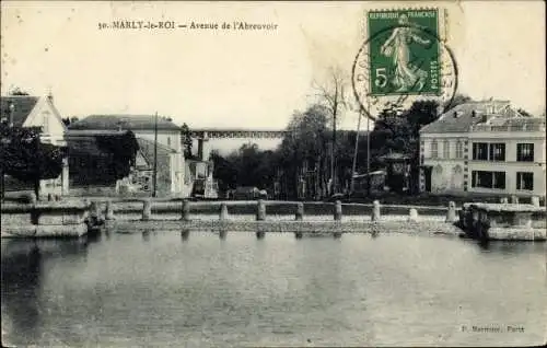 Ak Marly le Roi Yvelines, Avenue de l'Abreuvoir