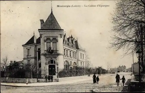 Ak Montargis Loiret, Caisse d'Epargne.