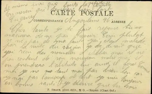 Ak Angoulême Charente, Chez les Artilleurs