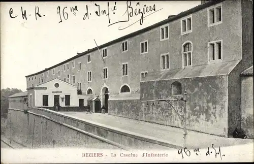 Ak Béziers Hérault, La Caserne d'Infanterie
