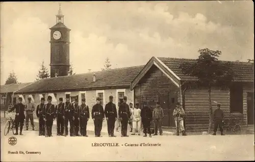 Ak Lerouville Lothringen Meuse, Caserne d'Infanterie, Soldatenleben