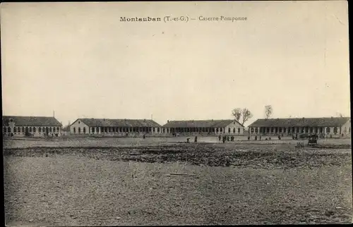 Ak Montauban Tarn et Garonne, Caserne Pomponne