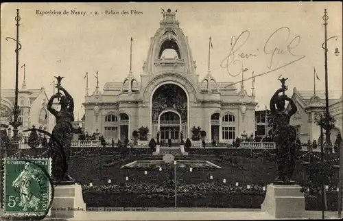 Ak Nancy Meurthe et Moselle, Exposition de Nancy, Palais des Fetes