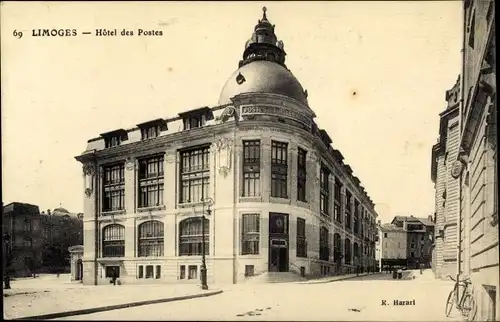 Ak Limoges Haute Vienne, Hotel des Postes