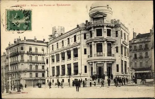 Ak Béziers Hérault, Hotel des Postes et Telegraphes