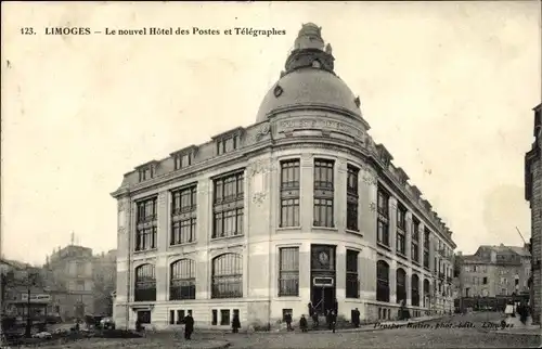 Ak Limoges Haute Vienne, Le nouvel Hotel des Postes et Telegraphes