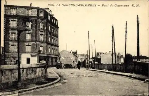 Ak La Garenne Colombes Hauts de Seine, Pont du Commerce