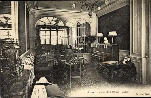 Ak Paris IX, Hotel de l'Opera, Salon