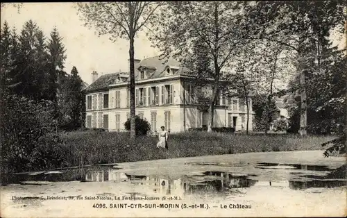 Ak Saint Cyr sur Morin Seine et Marne, Le Chateau