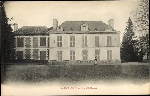 Ak Saint Cyr sur Morin Seine et Marne, Le Chateau