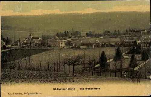 Ak Saint Cyr sur Morin Seine et Marne, Panorama