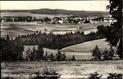 Ak Rothenkirchen Steinberg im Vogtland, Blick vom Kuhbergabhang