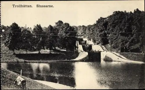 Ak Trollhättan Schweden, Slussarne