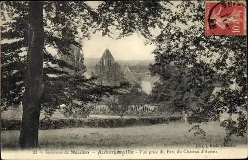 Ak Meulan-en-Yvelines, Vue prise du Parc du Chateau d'Acosta