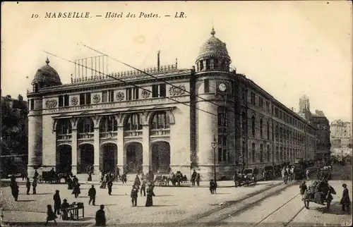 Ak Marseille Bouches du Rhône, Hotel des Postes