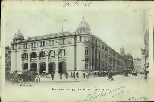 Ak Marseille Bouches du Rhône, L'Hotel des Postes