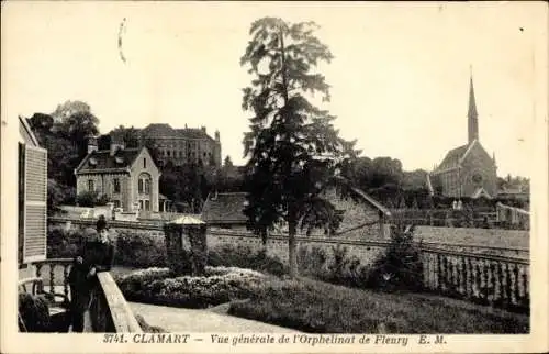 Ak Clamart Hauts de Seine, Vue generale de l'Orphelinat de Fleury