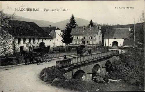 Ak Plancher Bas Haute Saône, Pont sur le Rahin