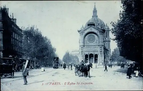 Ak Paris VIII, L'Eglise St Augustin