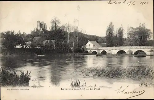 Ak Lavardin Loir et Cher, Le Pont