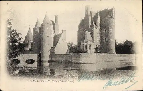 Ak Lassay sur Croisne Loir et Cher, Chateau du Moulin