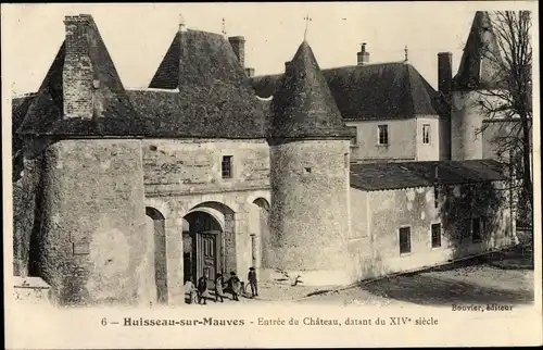 Ak Huisseau sur Mauves Loiret, Entree du Chateau